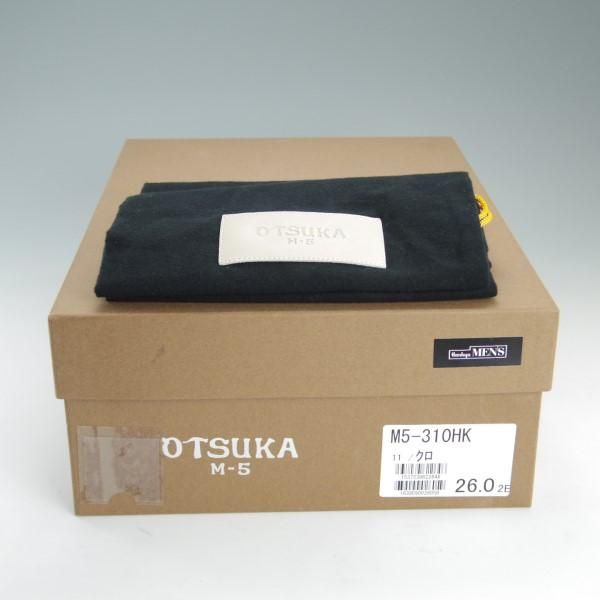 美品★OTSUKA M-5/オーツカエムファイブ 26EE【モデル定価￥48,600-★M5-310/セミブローグ】B-715ラスト/カーフ/黒/メンズ★e204