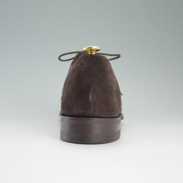 未使用★(英)バーカー 7.5E【貴重★ダイナイトソール仕様/フルブローグ】スエード/濃茶/メンズ/BARKER★e205