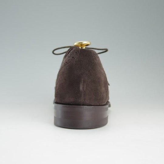 未使用★(英)バーカー 7.5E【貴重★ダイナイトソール仕様/フルブローグ】スエード/濃茶/メンズ/BARKER★e205