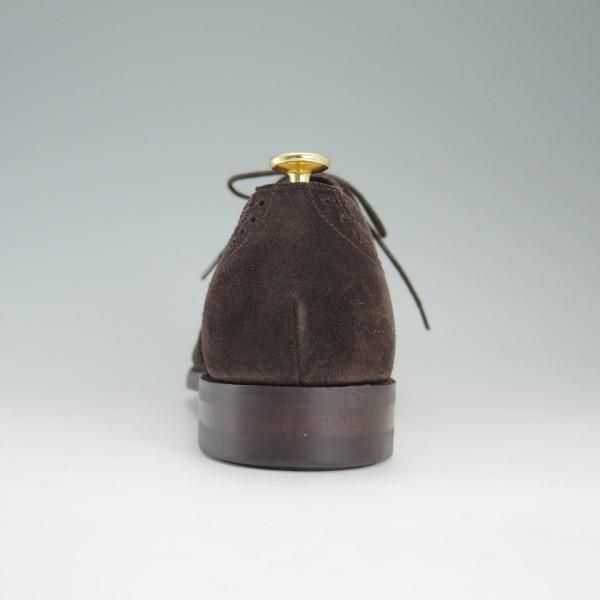 未使用★(英)バーカー 7.5E【貴重★ダイナイトソール仕様/フルブローグ】スエード/濃茶/メンズ/BARKER★e205