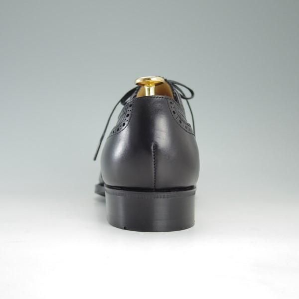 ほぼ未使用★三陽山長 SIZE 7.5【定価￥75,600-★鷲六郎/R2010ラスト】SHUROKURO/フルブローグ/カーフ/黒/メンズ/SanyoYamacho★e206