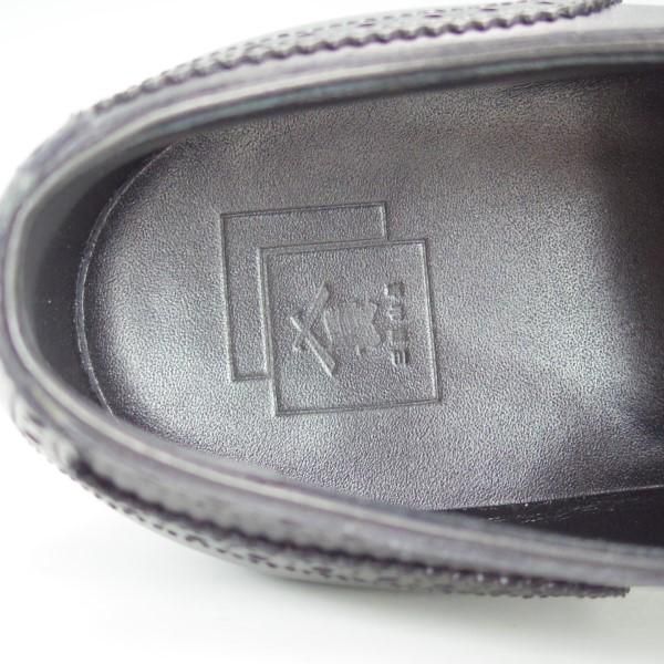ほぼ未使用★三陽山長 SIZE 7.5【定価￥75,600-★鷲六郎/R2010ラスト】SHUROKURO/フルブローグ/カーフ/黒/メンズ/SanyoYamacho★e206