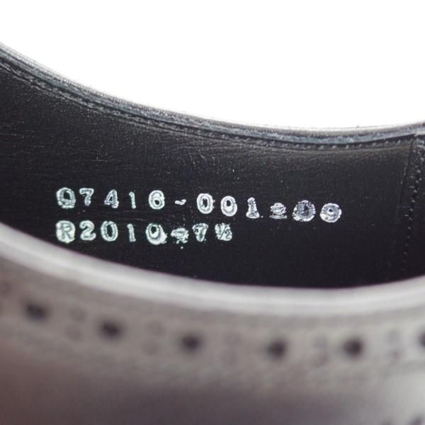 ほぼ未使用★三陽山長 SIZE 7.5【定価￥75,600-★鷲六郎/R2010ラスト】SHUROKURO/フルブローグ/カーフ/黒/メンズ/SanyoYamacho★e206