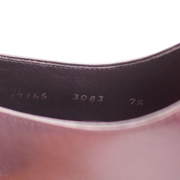 美品★シェットランドフォックス SIZE 7.5【定価￥54,600-★ブリストルシリーズ/3083】ストレートチップ/カーフ/赤茶/Shetlandfox★e207