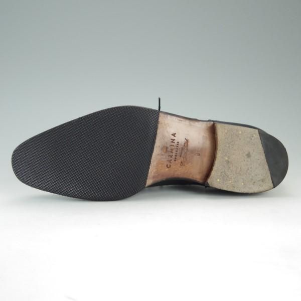 極上★(スペイン製)カルミナ SIZE 6【モデル定価￥71,280-★セミブローグ/10051】RAINラスト/グレインレザー/黒/メンズ/CARMINA★e208