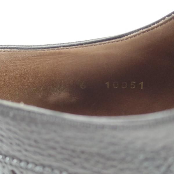 極上★(スペイン製)カルミナ SIZE 6【モデル定価￥71,280-★セミブローグ/10051】RAINラスト/グレインレザー/黒/メンズ/CARMINA★e208