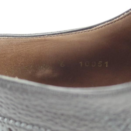 極上★(スペイン製)カルミナ SIZE 6【モデル定価￥71,280-★セミブローグ/10051】RAINラスト/グレインレザー/黒/メンズ/CARMINA★e208