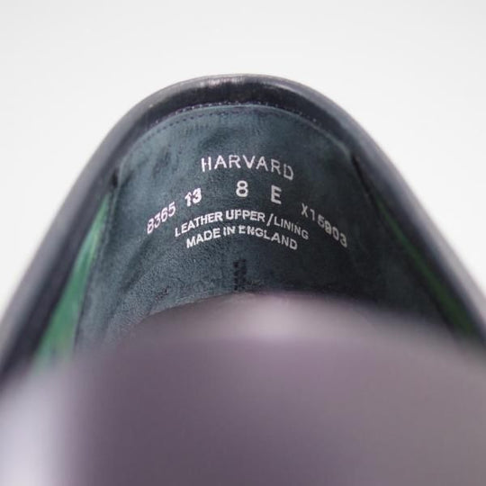 極美品★クロケット&ジョーンズ 8E【貴重★紺色/コードバン仕様/ネイビー/HARVARD】314ラスト/コインローファー/Crockett&Jones★e209