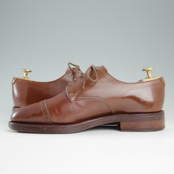 極上★クロケット&ジョーンズ6E【★ロイドフットウェア別注/Lloyd Footwear】297ラスト/パンチドキャップトゥ/茶/Crockett&Jones★e210
