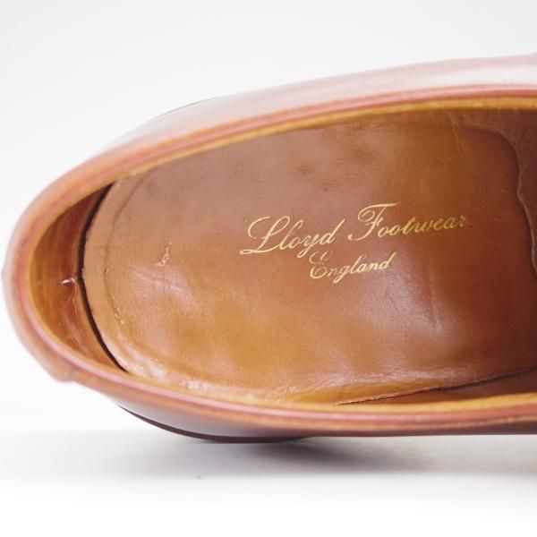 極上★クロケット&ジョーンズ6E【★ロイドフットウェア別注/Lloyd Footwear】297ラスト/パンチドキャップトゥ/茶/Crockett&Jones★e210