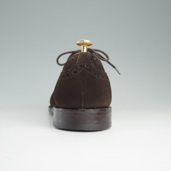 極上★チャーチ 85F/UK8.5【復刻版★73ラスト仕様のバーウッド/BRISBANE】ブリスベン/フルブローグ/スエード/濃茶/メンズ/Church's★e211