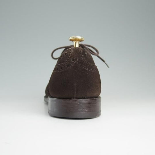 極上★チャーチ 85F/UK8.5【復刻版★73ラスト仕様のバーウッド/BRISBANE】ブリスベン/フルブローグ/スエード/濃茶/メンズ/Church's★e211