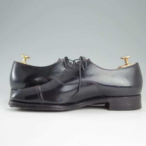 極上★チャーチ 55F/UK5.5【旧チャーチ★LUDGATE/84ラスト/3都市ロゴ】ルゲート/パンチドキャップトゥ/カーフ/黒/メンズ/Church's★e212