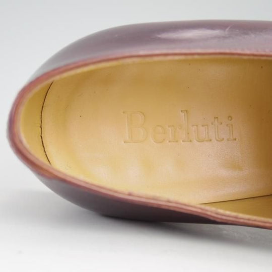 極上★(仏)ベルルッティ SIZE 8【★ホールカット/オックスフォードシューズ】カーフ/赤茶/メンズ/Berluti★e216