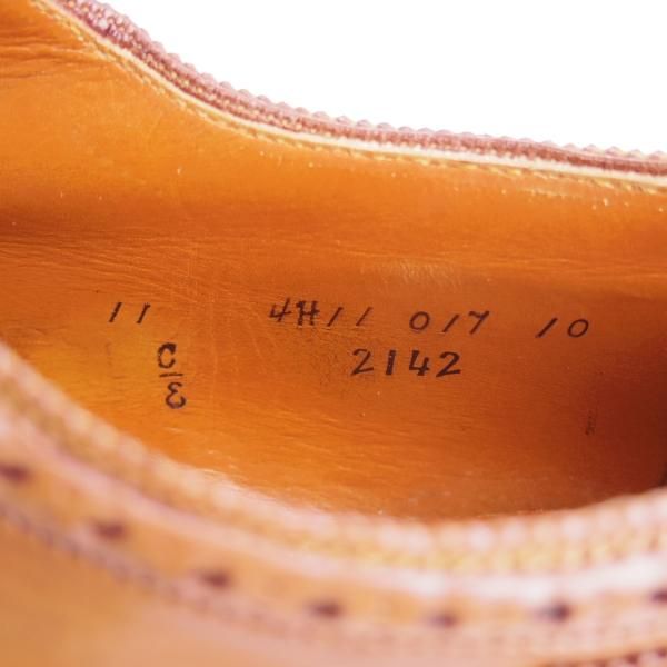 美品★オールデン 11E【貴重★ラベロコードバン/2142】アバディーンラスト/セミブローグ/茶/メンズ/Alden★e217