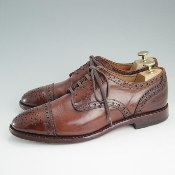 極美品 アレン・エドモンズ Allen Edmonds セミブローグ 7.5 アレンエドモンズ 8D【ブルックスブラザーズ別注/セミブローグ