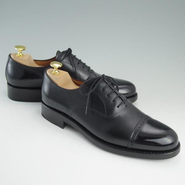 極美品★(スペイン製)YANKO/ヤンコ SIZE 6.5【グッドイヤーウェルテッド製法★パンチドキャップトゥ】14428/カーフ/黒/メンズ★e220