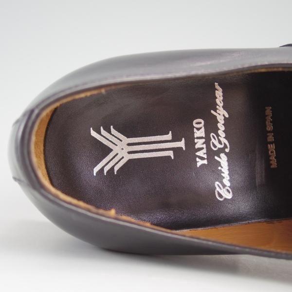 極美品★(スペイン製)YANKO/ヤンコ SIZE 6.5【グッドイヤーウェルテッド製法★パンチドキャップトゥ】14428/カーフ/黒/メンズ★e220