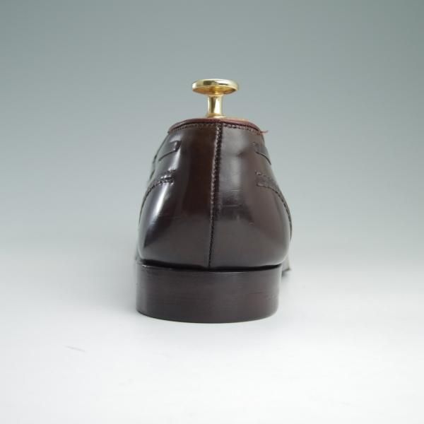 極上★クロケット&ジョーンズ UK8/US8.5E【貴重★ブラウン/コードバン仕様/ラルフローレン別注】タッセルローファー/Crockett&Jones★e221