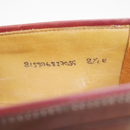 極上★クロケット&ジョーンズ UK8/US8.5E【貴重★ブラウン/コードバン仕様/ラルフローレン別注】タッセルローファー/Crockett&Jones★e221