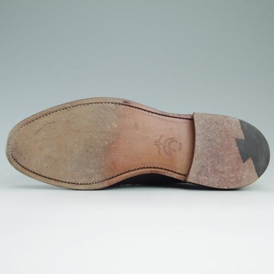 美品★クロケット&ジョーンズ UK8/US8.5D【貴重★ブルックスブラザーズ/ブラックフリース別注】グレインレザー/Crockett&Jones★e223