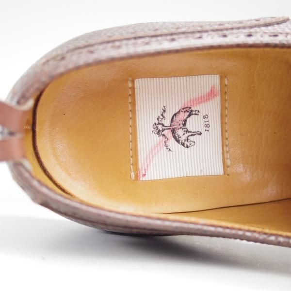 美品★クロケット&ジョーンズ UK8/US8.5D【貴重★ブルックスブラザーズ/ブラックフリース別注】グレインレザー/Crockett&Jones★e223