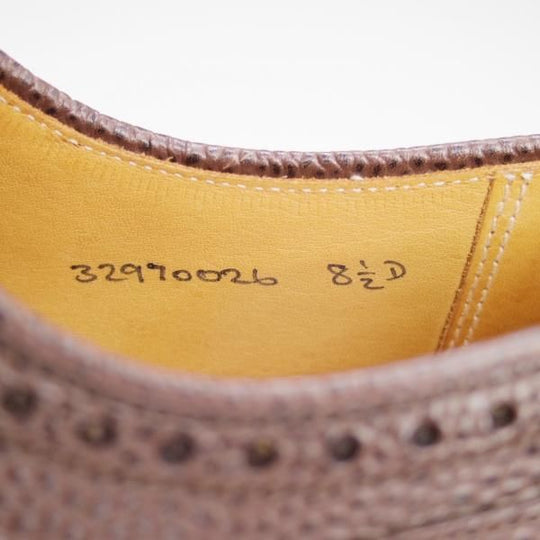 美品★クロケット&ジョーンズ UK8/US8.5D【貴重★ブルックスブラザーズ/ブラックフリース別注】グレインレザー/Crockett&Jones★e223