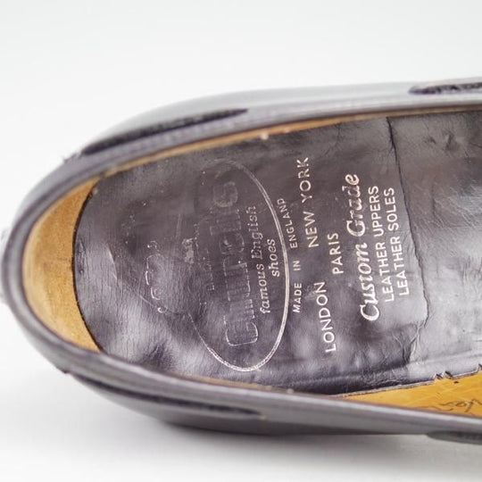 極上★チャーチ 85F/UK8.5【旧チャーチ★ブックバインダーカーフ/3都市ロゴ】93ラスト/KEATS/タッセルローファー/メンズ/Church's★e224