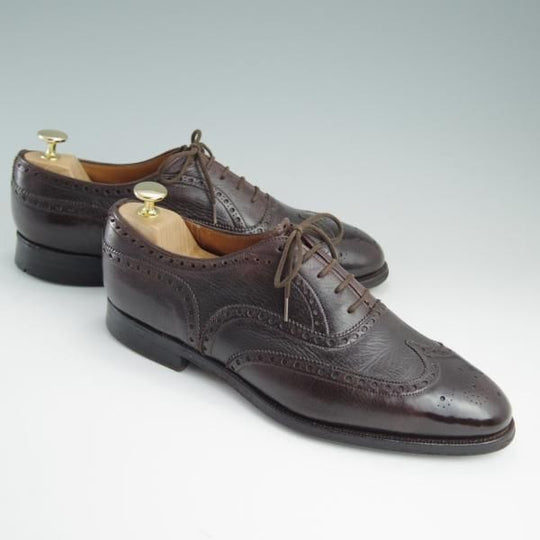 極上★チャーチ 80F/UK8【旧チャーチ★鹿革/(英)GORDON SCOTT別注】3都市ロゴ/DEERSKIN/84ラスト/フルブローグ/メンズ/Church's★e225