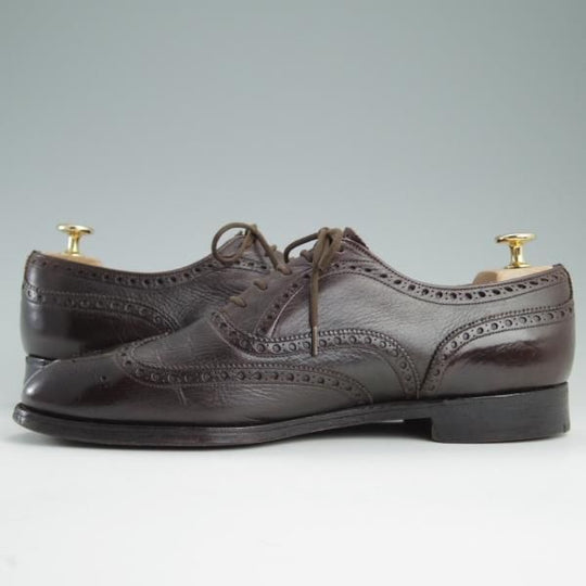 極上★チャーチ 80F/UK8【旧チャーチ★鹿革/(英)GORDON SCOTT別注】3都市ロゴ/DEERSKIN/84ラスト/フルブローグ/メンズ/Church's★e225