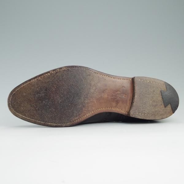 極上★チャーチ 80F/UK8【旧チャーチ★鹿革/(英)GORDON SCOTT別注】3都市ロゴ/DEERSKIN/84ラスト/フルブローグ/メンズ/Church's★e225