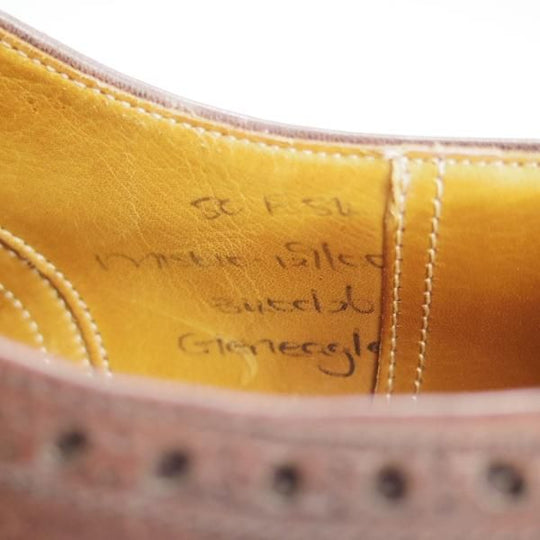 極上★チャーチ 80F/UK8【旧チャーチ★鹿革/(英)GORDON SCOTT別注】3都市ロゴ/DEERSKIN/84ラスト/フルブローグ/メンズ/Church's★e225