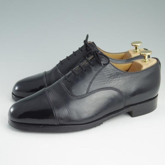 極上★(英)アルフレッド・サージェント 8.5F【★(英)GIEVES&HAWKES/ギーブス＆ホークス別注】ストレートチップ/黒/Alfred Sargent★e226