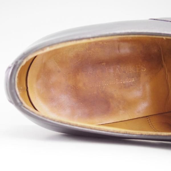 極上★(英)アルフレッド・サージェント 8.5F【★(英)GIEVES&HAWKES/ギーブス＆ホークス別注】ストレートチップ/黒/Alfred Sargent★e226