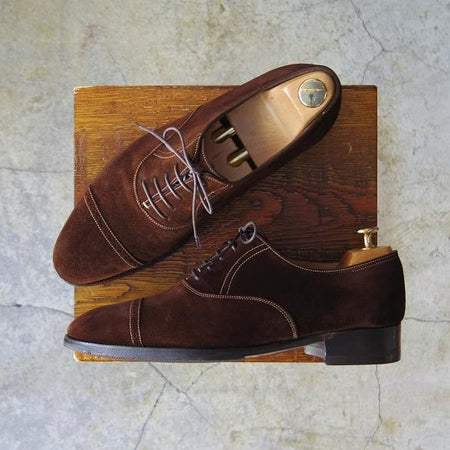 極上★ジョンロブ 6.5E【モデル定価￥259,200-★フィリップ2/7000ラスト】Philip2/パンチドキャップトゥ/濃茶/メンズ/JOHN LOBB★e230