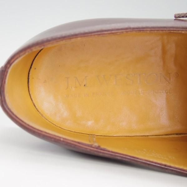 極上★J.M.ウェストン 7.5B【定価￥129,600-★スプリットトゥ・クラシックダービー/598】22ラスト/Uチップ/茶/Weston/ウエストン★e231