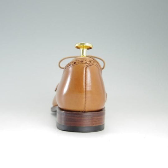 美品★(スペイン製)カルミナ(レディース) SIZE 5.5【定価￥59,400-★クォーターブローグ/1200】MADISONラスト/カーフ/茶/CARMINA★e234