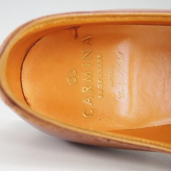 美品★(スペイン製)カルミナ(レディース) SIZE 5.5【定価￥59,400-★クォーターブローグ/1200】MADISONラスト/カーフ/茶/CARMINA★e234