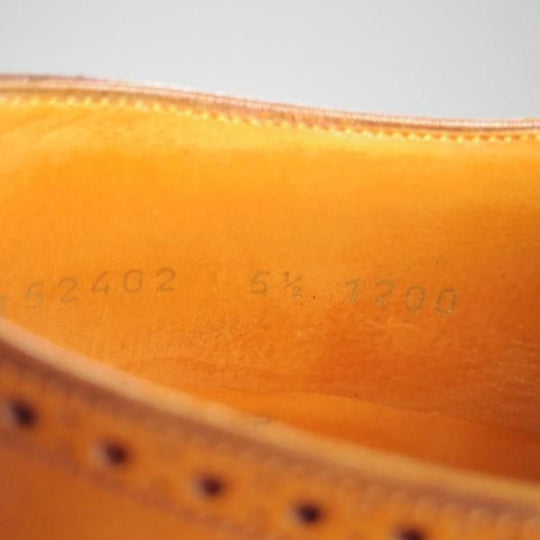 美品★(スペイン製)カルミナ(レディース) SIZE 5.5【定価￥59,400-★クォーターブローグ/1200】MADISONラスト/カーフ/茶/CARMINA★e234