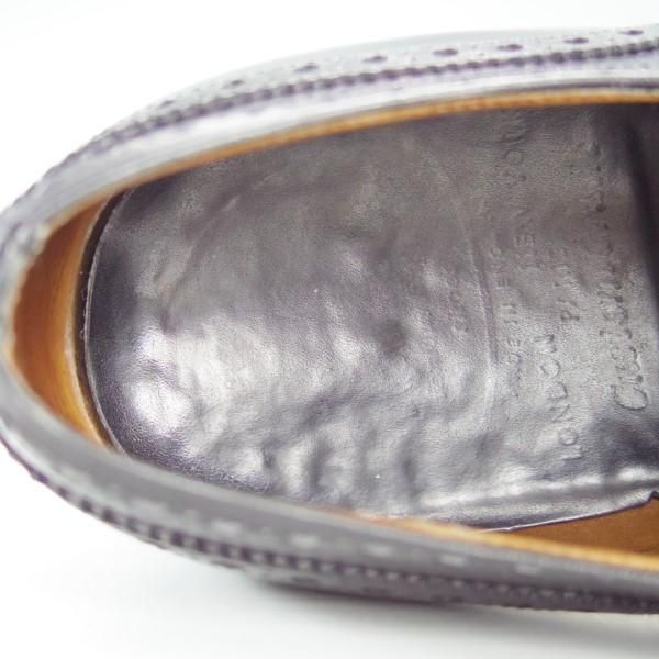 極上★チャーチ 80E/UK8【旧チャーチ★73ラスト/CHETWYND/チェットウィンド】3都市ロゴ/フルブローグ/カーフ/黒/メンズ/Church's★e235