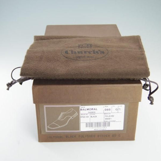 極上★チャーチ 85G/UK8.5【コンサル同仕様★73ラスト/ストレートチップ】ポリッシュドバインダーカーフ/メンズ/BALMORAL/Church's★e236