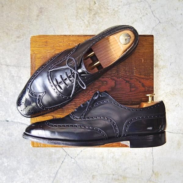 ★チャーチ 75F/UK7.5【定価￥95,040-★チェットウィンド/CHETWYND】173ラスト/4都市ロゴ/フルブローグ/カーフ/黒/メンズ/Church's★e237