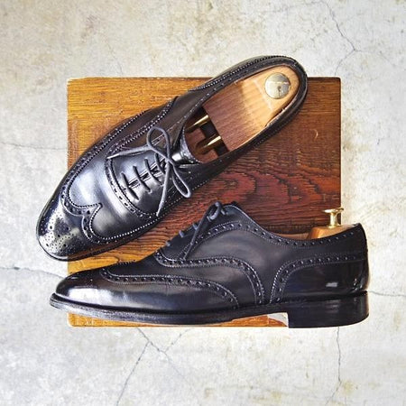 ★チャーチ 75F/UK7.5【定価￥95,040-★チェットウィンド/CHETWYND】173ラスト/4都市ロゴ/フルブローグ/カーフ/黒/メンズ/Church's★e237