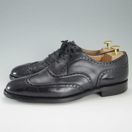 ★チャーチ 75F/UK7.5【定価￥95,040-★チェットウィンド/CHETWYND】173ラスト/4都市ロゴ/フルブローグ/カーフ/黒/メンズ/Church's★e237