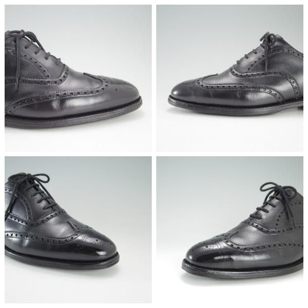 ★チャーチ 75F/UK7.5【定価￥95,040-★チェットウィンド/CHETWYND】173ラスト/4都市ロゴ/フルブローグ/カーフ/黒/メンズ/Church's★e237