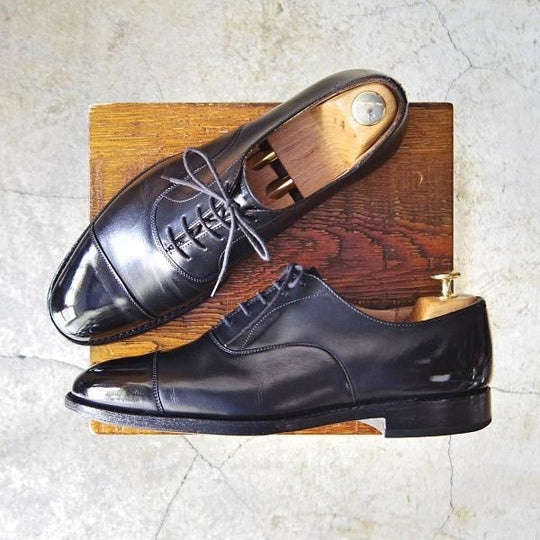 ★チャーチ 75F/UK7.5【定価￥130,900-★コンサル/CONSUL】173ラスト/4都市ロゴ/ストレートチップ/カーフ/黒/メンズ/Church's★e238