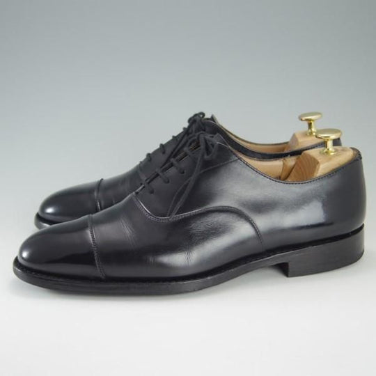 ★チャーチ 75F/UK7.5【定価￥130,900-★コンサル/CONSUL】173ラスト/4都市ロゴ/ストレートチップ/カーフ/黒/メンズ/Church's★e238