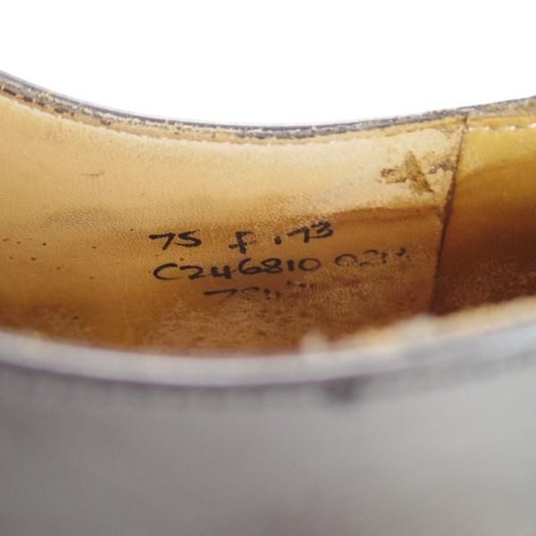 ★チャーチ 75F/UK7.5【定価￥130,900-★コンサル/CONSUL】173ラスト/4都市ロゴ/ストレートチップ/カーフ/黒/メンズ/Church's★e238