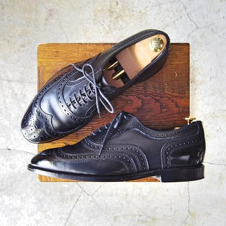 極上★(米)アレンエドモンズ 8EEE【上級★independence collection/フルブローグ】Jefferson/カーフ/黒/メンズ/ALLEN EDMONDS★e239