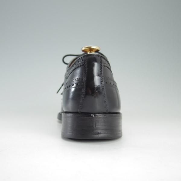 ★(英)グレンソン UK6.5程度【貴重★footmaster/フットマスター】8447-03/フルブローグ/カーフ/黒/メンズ/GRENSON★e240